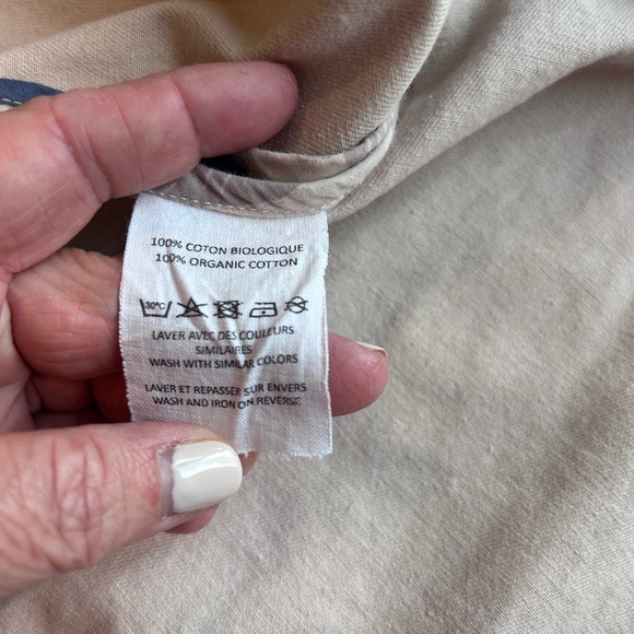 Metiseko Sesame Cashew Blouson 100% Organic cotton jacket. Cargo pockets. Crop - Picture 14 of 16